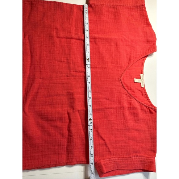 Eileen Fisher Casual Deep Neck Short Sleeve Maxi Dress - Picture 11 of 11